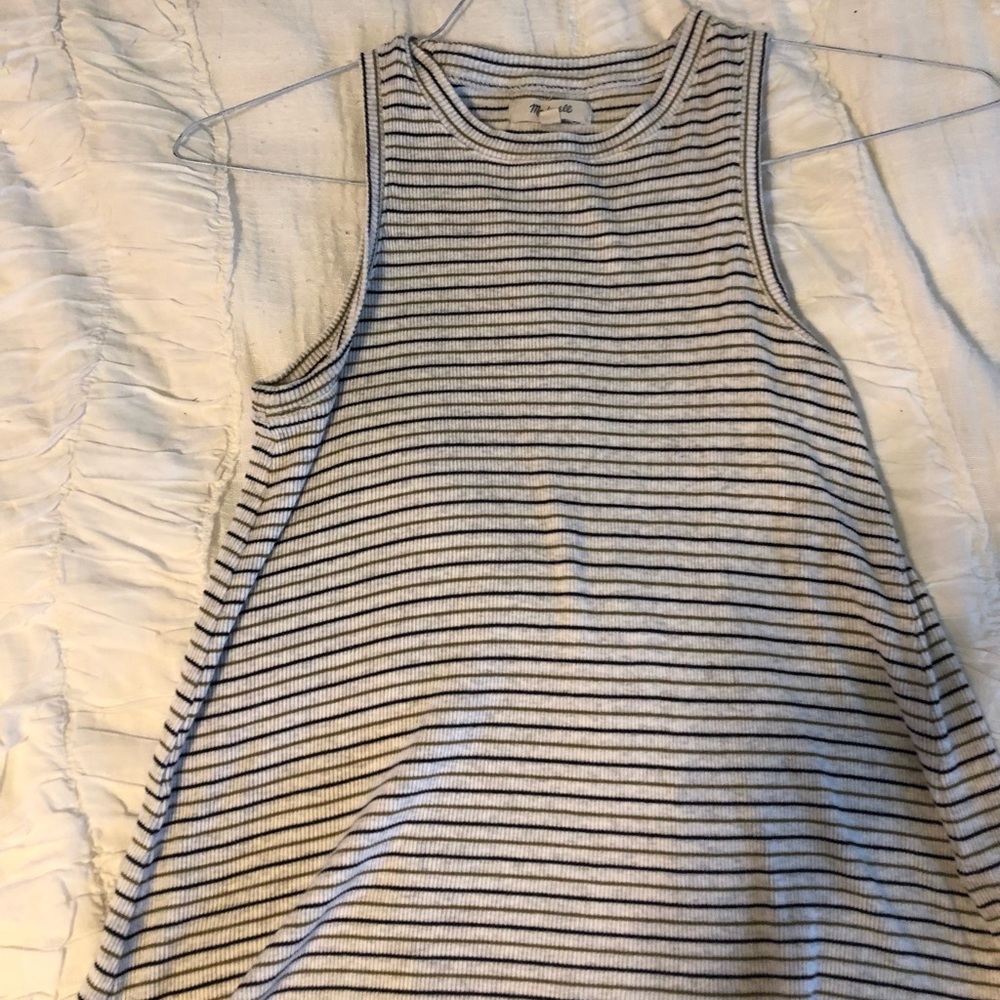 Madewell striped muscle tank in size medium!!